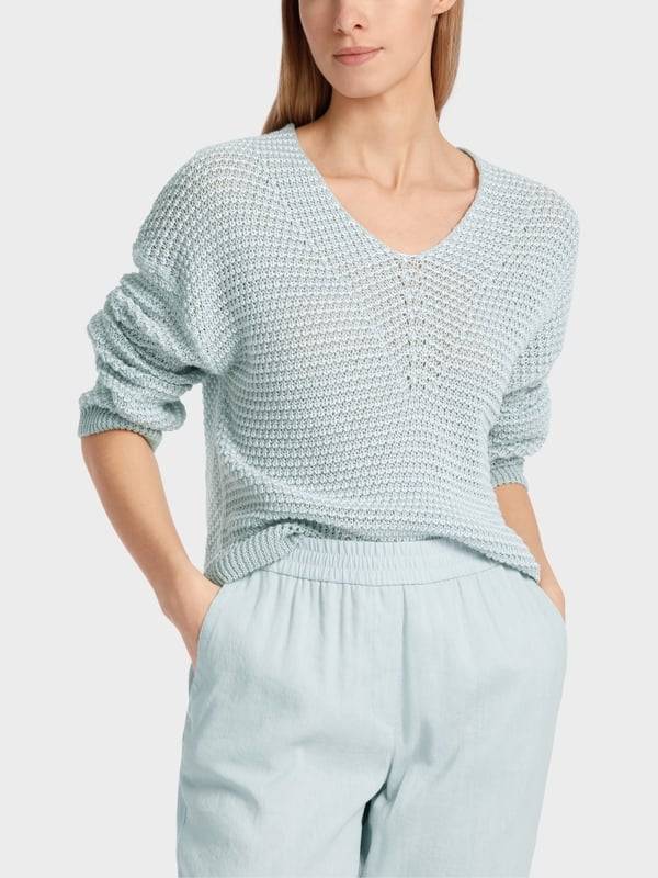 Marc Cain Oversized Sweater Mit V-Ausschnitt