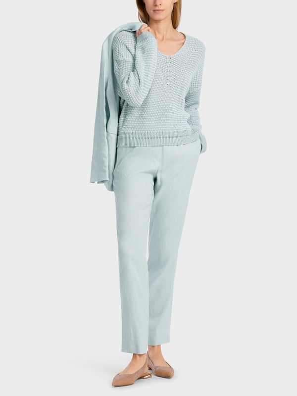 Marc Cain Oversized Sweater Mit V-Ausschnitt