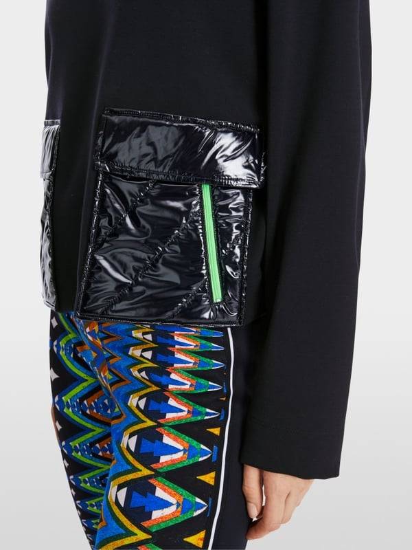 Marc Cain Oversized Sweatshirt In Materialmix