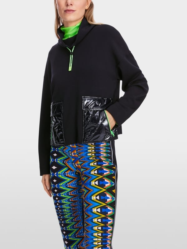 Marc Cain Oversized Sweatshirt In Materialmix