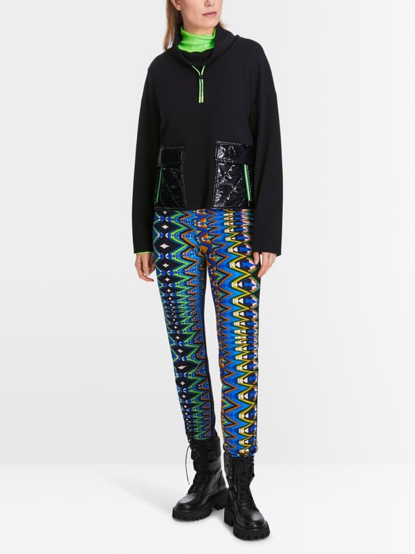 Marc Cain Oversized Sweatshirt in Materialmix