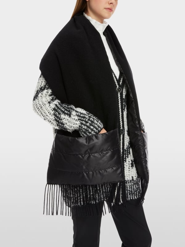 Marc Cain Padded Woll-Cape Zum Wenden