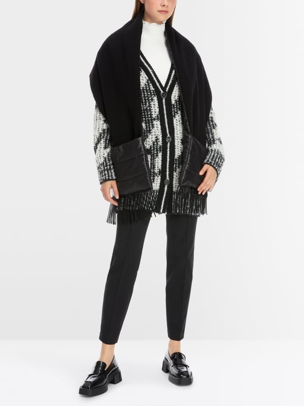 Marc Cain Padded Woll-Cape zum Wenden