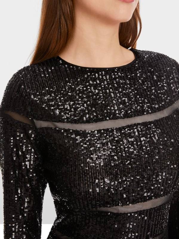 Marc Cain Pailletten-Kleid