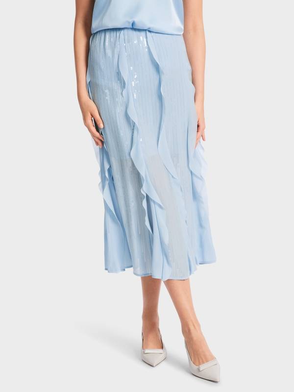 Marc Cain Pailletten-Rock Mit Volants