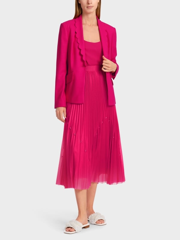 Marc Cain Plisseerock Mit Perlen