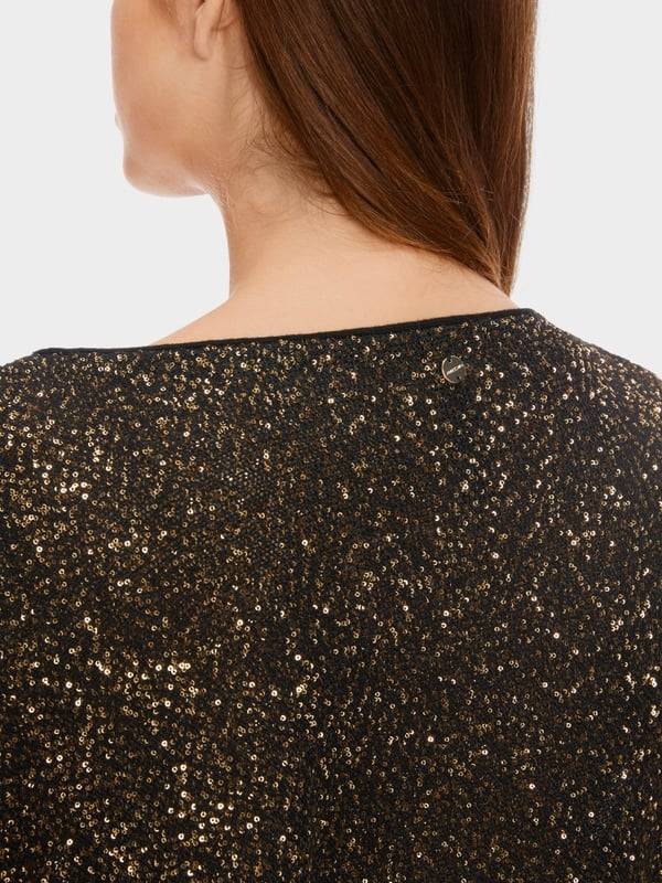 Marc Cain Poncho Mit Straußenfedern