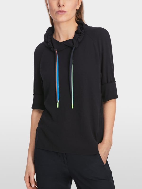 Marc Cain Raglanbluse Mit Rüschendetail