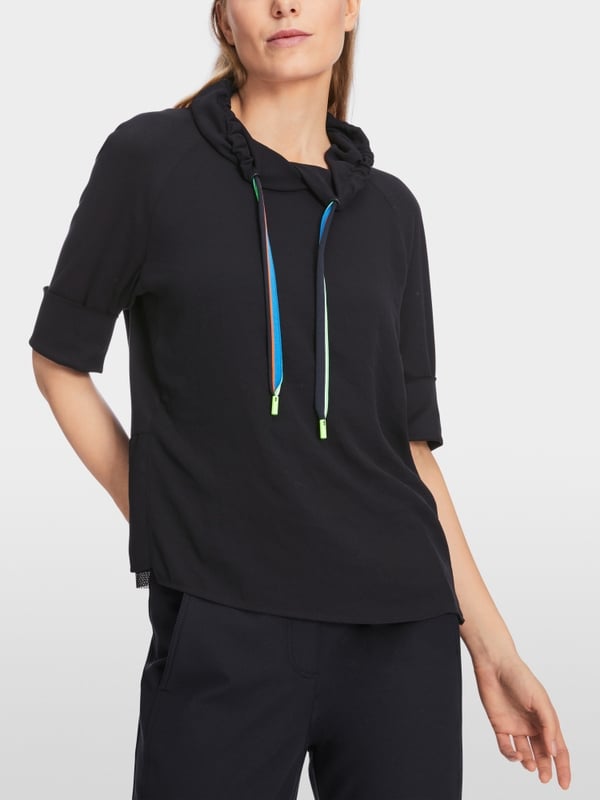 Marc Cain Raglanbluse Mit Rüschendetail