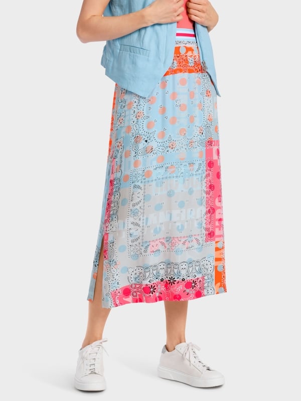 Marc Cain "Rethink Together" Rock Mit Bandanaprint