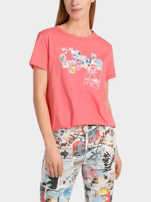 Marc Cain "Rethink Together" T-Shirt Mit Print