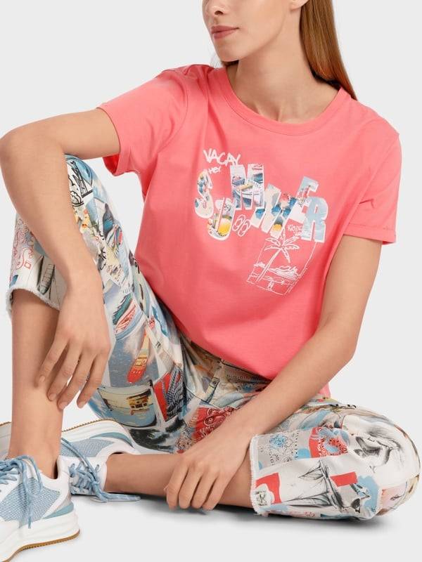 Marc Cain "Rethink Together" T-Shirt Mit Print