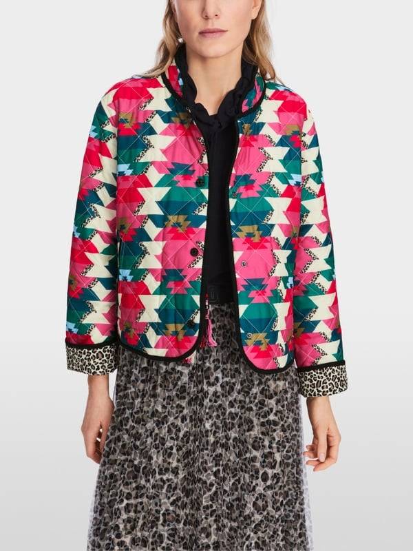 Marc Cain Reversible Steppjacke Mit Print