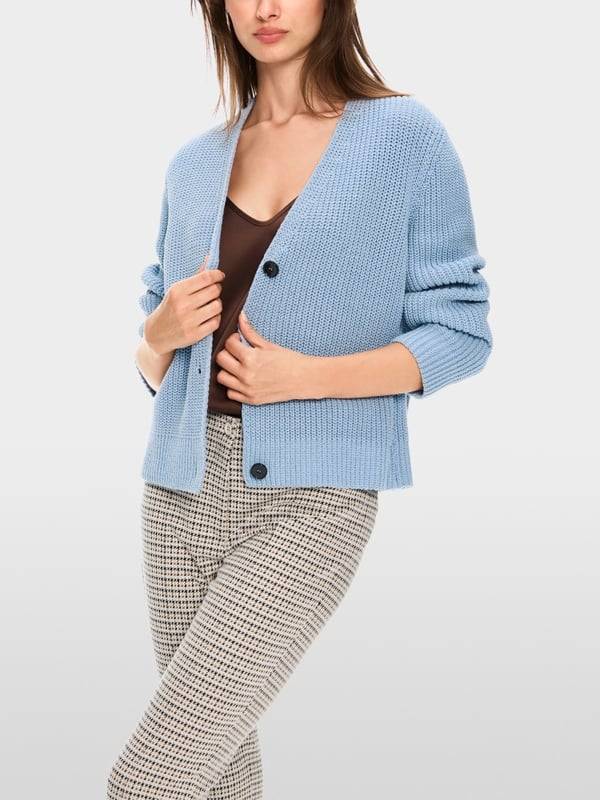 Marc Cain Rippen-Cardigan In Deutschland Gestrickt