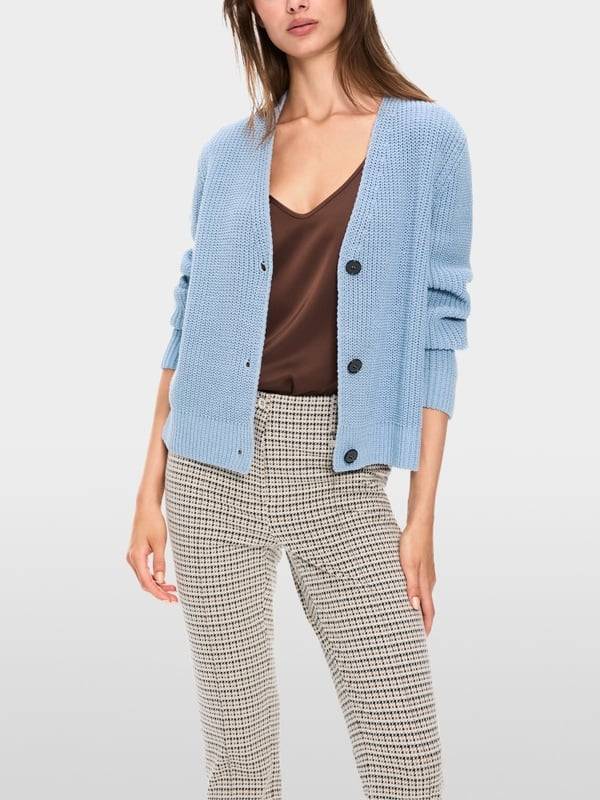 Marc Cain Rippen-Cardigan In Deutschland Gestrickt