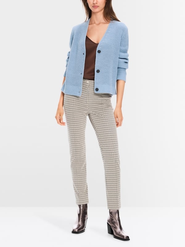 Marc Cain Rippen-Cardigan in Deutschland gestrickt