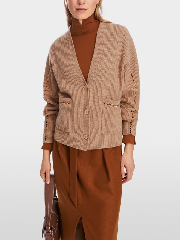 Marc Cain Rippstrick-Cardigan "Rethink Together"