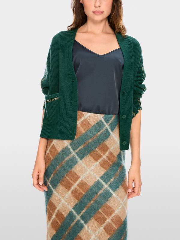 Marc Cain Rippstrick-Cardigan "Rethink Together"