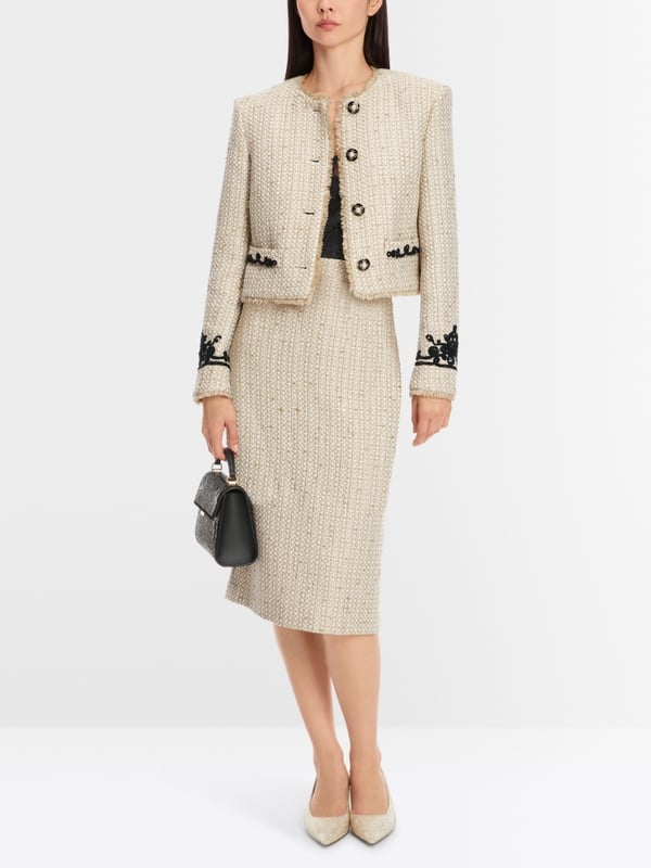 Marc Cain Rock mit Perlen-Stickerei