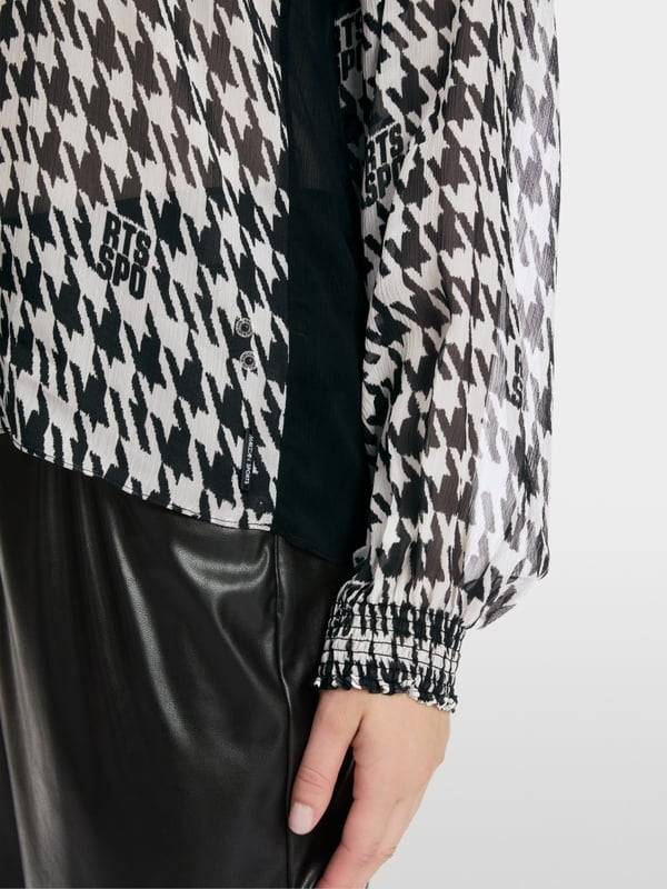 Marc Cain Schlupf-Bluse Mit Chickcheck-Dessin
