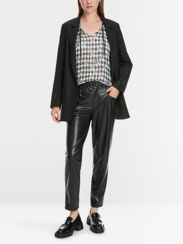 Marc Cain Schlupf-Bluse Mit Chickcheck-Dessin