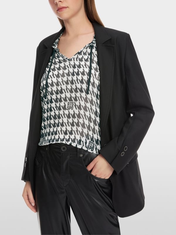 Marc Cain Schlupf-Bluse Mit Chickcheck-Dessin