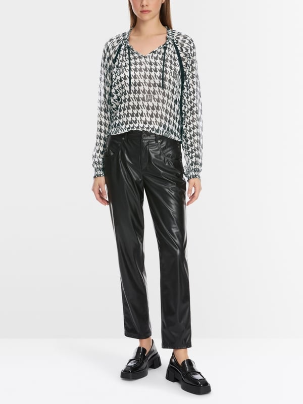 Marc Cain Schlupf-Bluse mit Chickcheck-Dessin