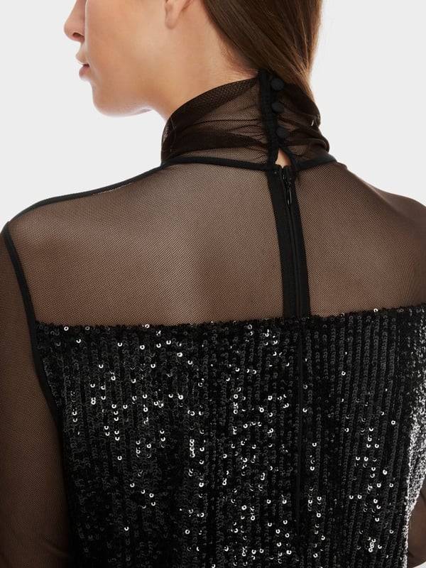 Marc Cain Schlupf-Bluse Mit Pailletten