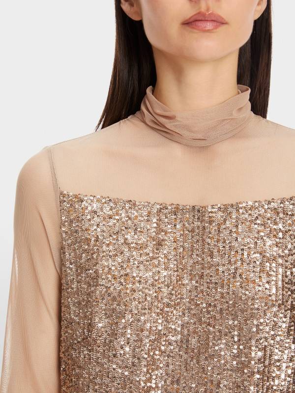 Marc Cain Schlupf-Bluse Mit Pailletten