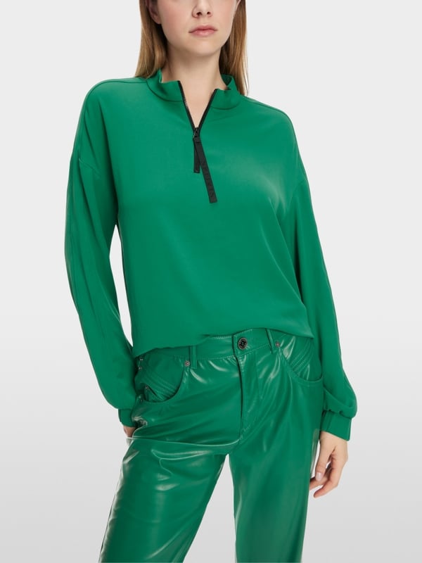 Marc Cain Schlupf-Bluse Mit Reißverschluss