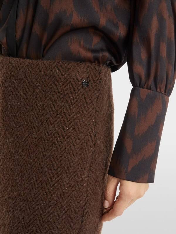 Marc Cain Schmaler Midirock Knitted In Germany