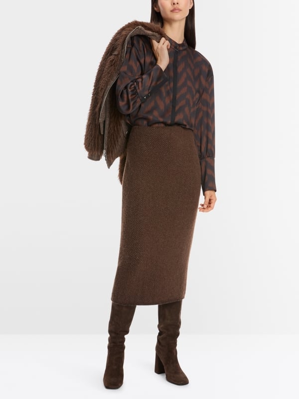 Marc Cain Schmaler Midirock Knitted in Germany