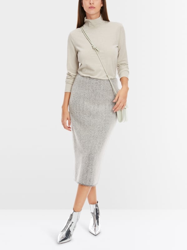 Marc Cain Schmaler Midirock Knitted in Germany