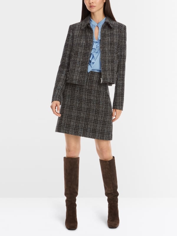 Marc Cain Schmaler Minirock Mit Schattenkaro