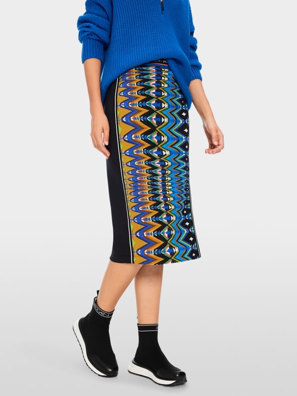 Marc Cain Schmaler Rock In Scuba-Jersey