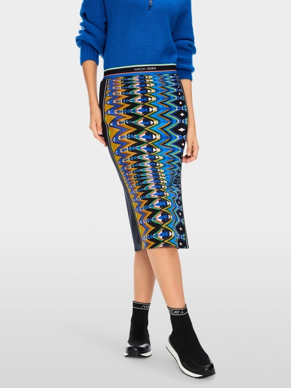 Marc Cain Schmaler Rock In Scuba-Jersey