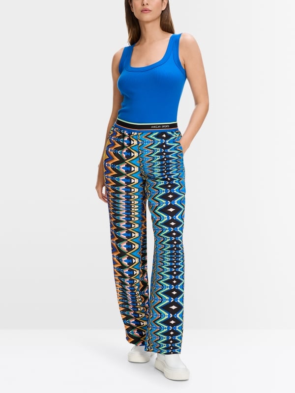 Marc Cain Schmales ärmelloses Top in Baumwoll-Ripp