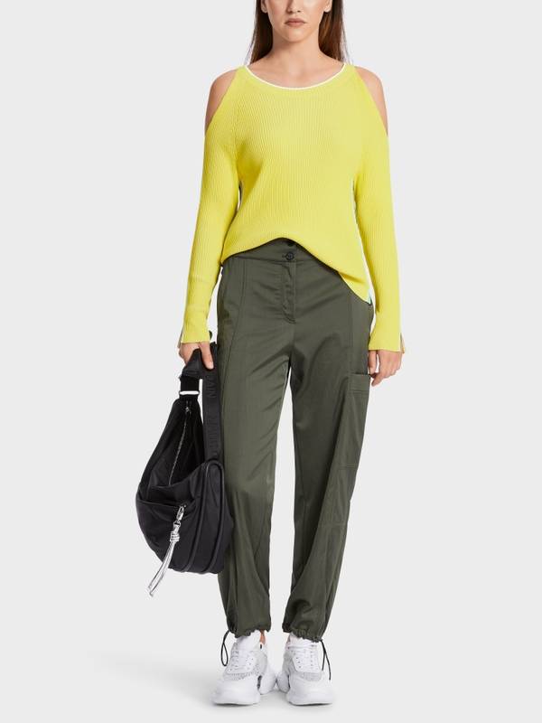 Marc Cain Schulterfreier Sweater aus Viskose