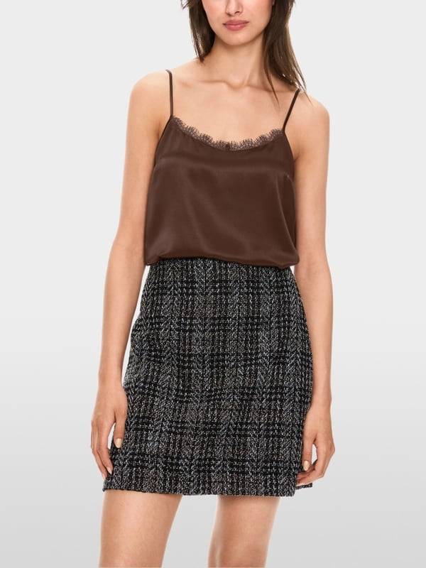 Marc Cain Seiden-Top Mit Spitze