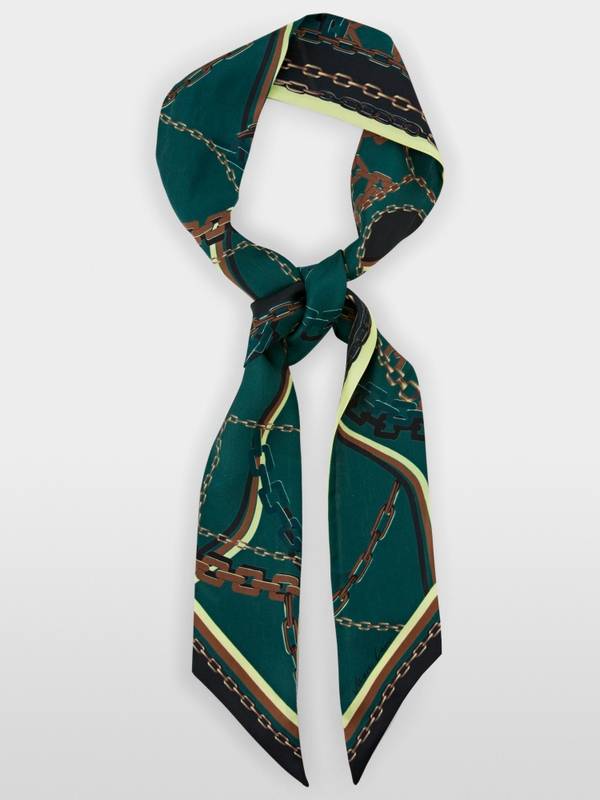 Marc Cain Seidenkrawatte mit Ketten-Dessin
