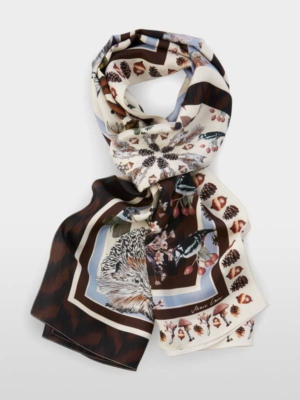 Marc Cain Seidenschal mit opulentem Print