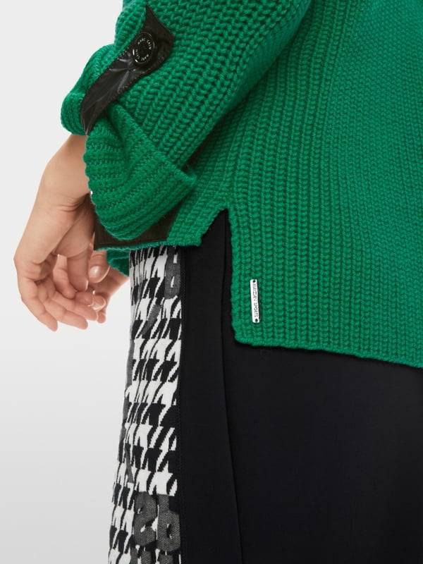 Marc Cain Shiny Patches Sweater Knitted In Germany