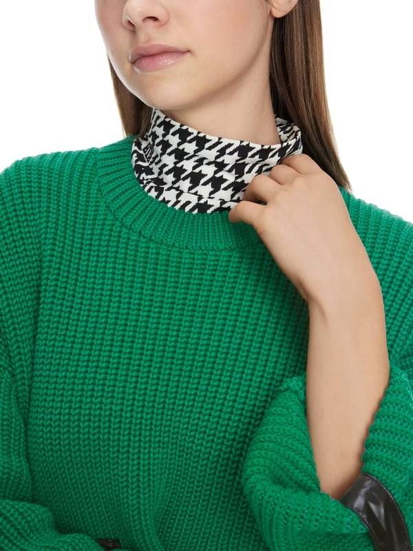 Marc Cain Shiny Patches Sweater Knitted In Germany