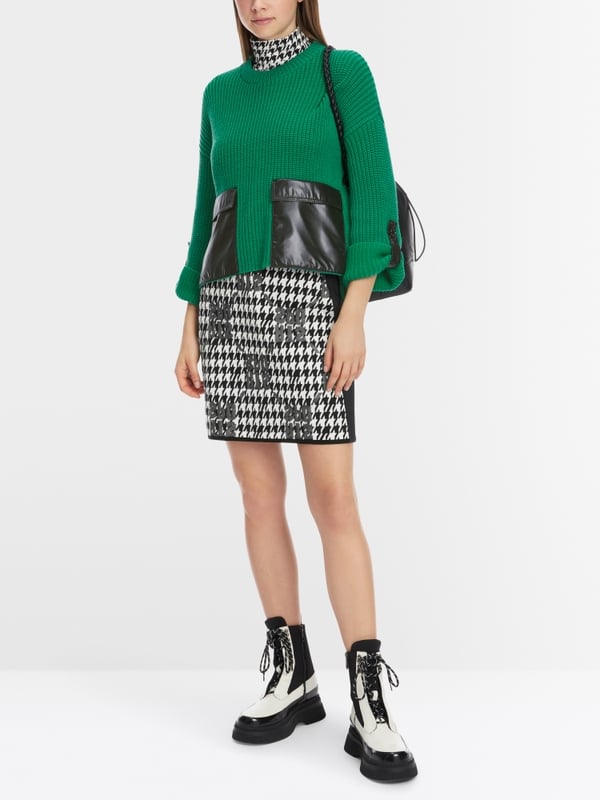 Marc Cain Shiny Patches Sweater Knitted in Germany