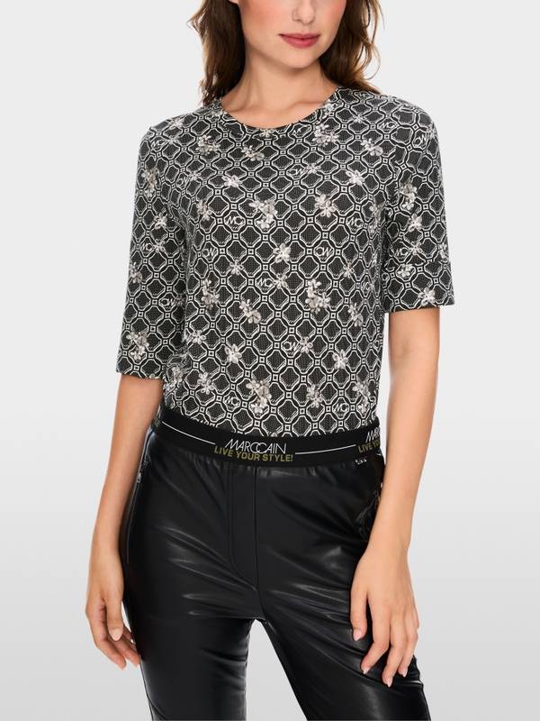 Marc Cain Shirt Aus Baumwollstretch