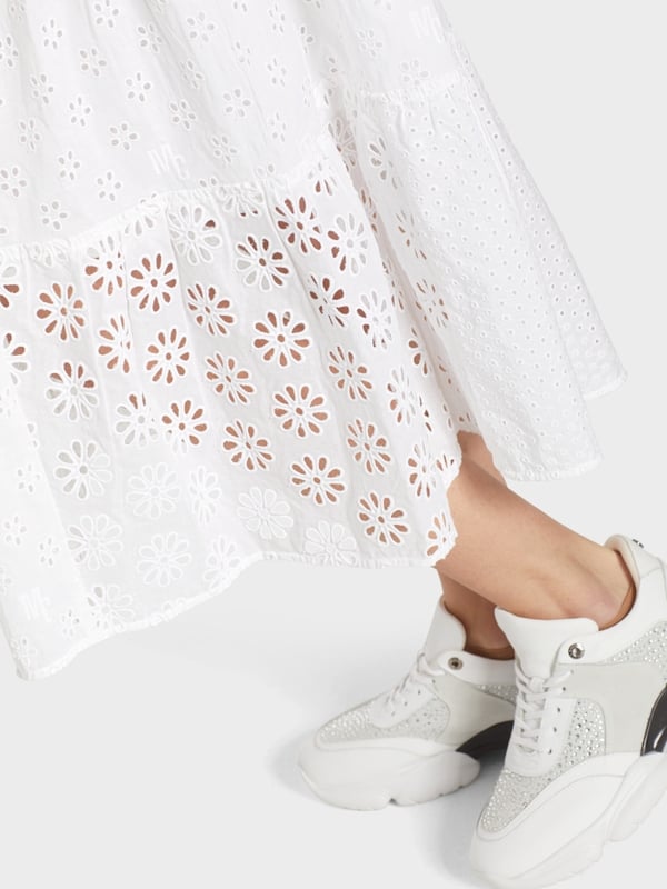 Marc Cain Sommerkleid Mit Lochstickerei