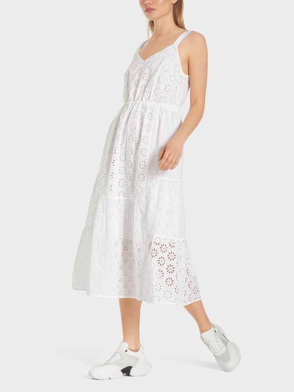 Marc Cain Sommerkleid Mit Lochstickerei