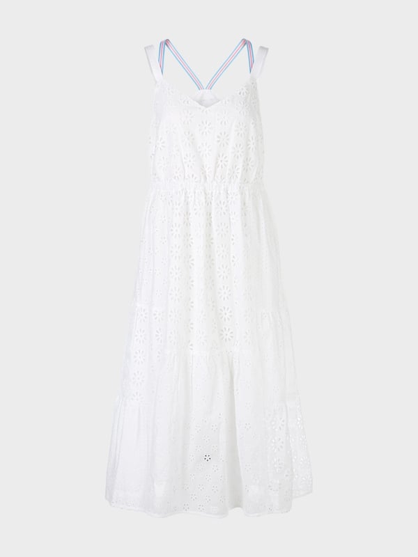 Marc Cain Sommerkleid Mit Lochstickerei