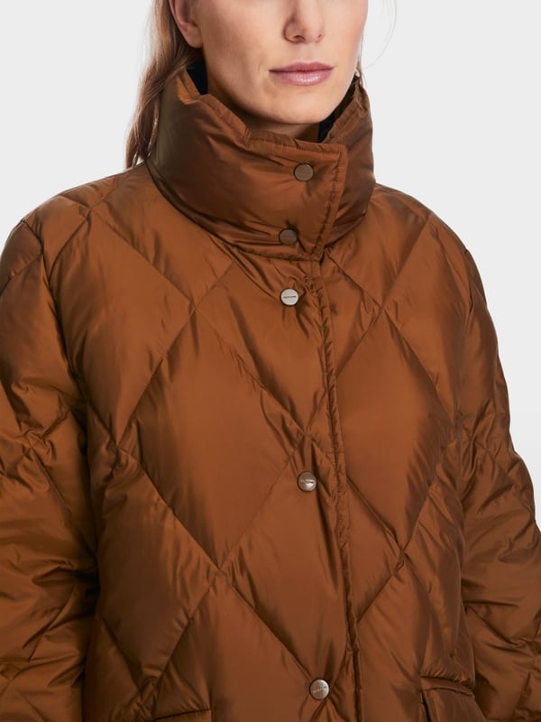 Marc Cain Steppmantel Mit Floralem Muster