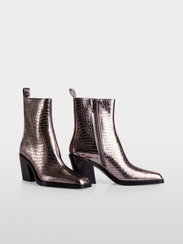 Marc Cain Stiefelette im metallic Kroko-Look